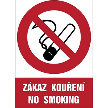 Kancelář Značka Zákaz kouření - No smoking