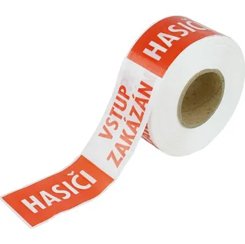 Lepicí páska Výstražná ohraničovací páska HASIČI - VSTUP ZAKÁZÁN, 330 m