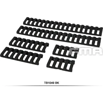 FMA FMA gumové krytky na RIS lištu Z70, 6 kusů - Černá