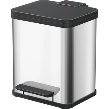 Odpadkový koš Kovový koš s tlumeným zavíráním, 17 l, nerez