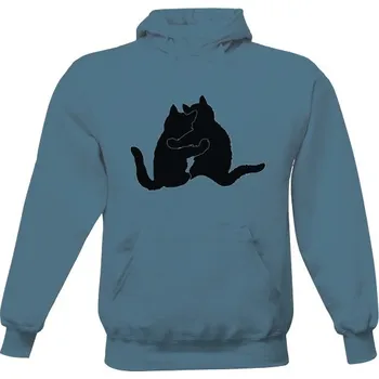 Pánská mikina Pánská mikina s kapucí s potiskem Kočičky pánské