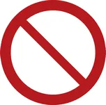 Podlahová značka – Všeobecný zákaz, 50 cm, PVC