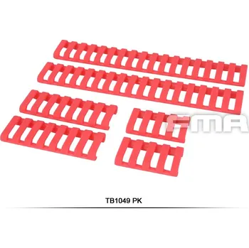 FMA FMA gumové krytky na RIS lištu Z70, 6 kusů - Růžová