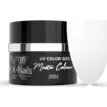 X-NAILS bezvýpotkový UV/LED gel Master Line, 5 ml - FROST WHITE (Quick UV/LED gel na gelové nehty, bez výpotku)