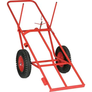 Vozík s pneumatikami na dvě tlakové láhve