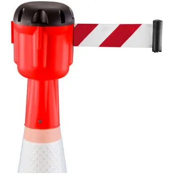 Dopravní zařízení Hlavice na kužel, červená – bílá / červená