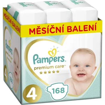 Pampers Premium Care 4 9-14 kg, 168 ks