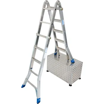 Žebřík Teleskopický žebřík - 4 pole, 20 stupňů