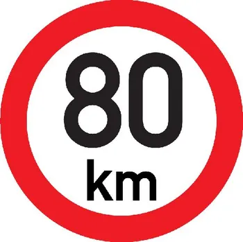 Značení Značka Označení nejvyšší povolené rychlosti 80 km