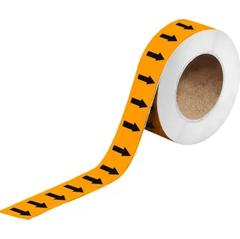 Lepicí páska Páska se šipkami, oranžová/černá, 25 mm