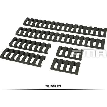 FMA FMA gumové krytky na RIS lištu Z70, 6 kusů - Ranger Green