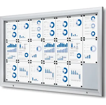 Protipožární extra hluboká vitrína 21xA4