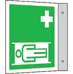 Tabulka praporková – Nosítka pro nemocné, hliník, 15 × 15 cm