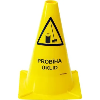 Dopravní zařízení Výstražný kužel – Probíhá úklid