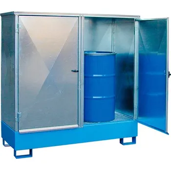 Autodíl Záchytná krytá vana pro dva 200 l sudy