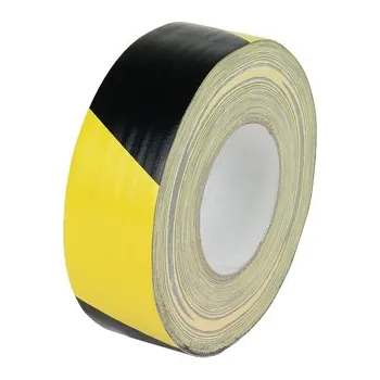 Lepicí páska Výstražná samolepicí textilní páska, pravá, 5 cm × 50 m