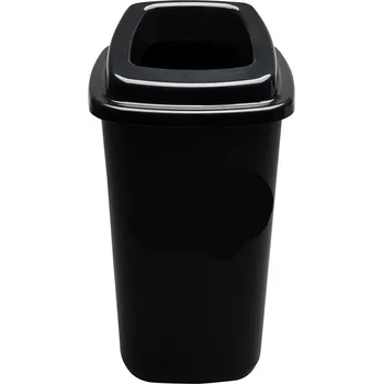 Odpadkový koš Plastový koš na tříděný odpad, 45 l, černá