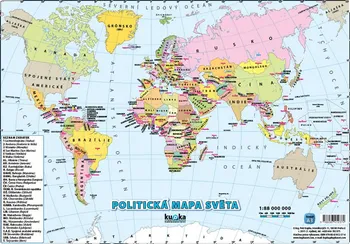 kniha Politická mapa světa A3 - Petr Kupka