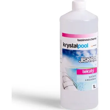 Bazénová chemie Jiskra tekutý 1 l (pro projasnění a odstranění zákalu z vody)