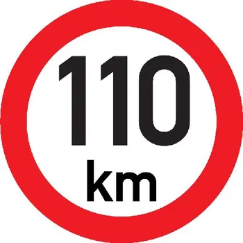 Značení Značka Označení nejvyšší povolené rychlosti 110 km