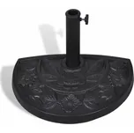 Stojan pro půlkruhové slunečníky černý Dekorhome