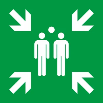 Značka Shromaždiště, samolepicí fólie, 15 × 15 cm