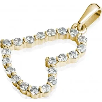 Přívěsek Luxur, Elegantní přívěsek Serena, žluté zlato se zirkony, 585-11-2-0516.0Z00.0.00.001.23