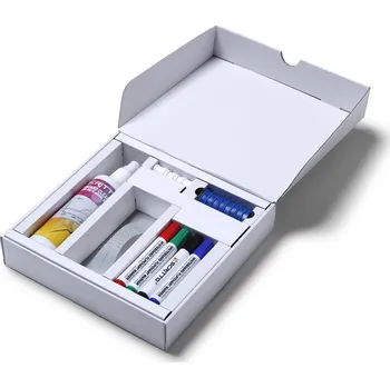 Set popisovačů na tabuli s houbou a magnety