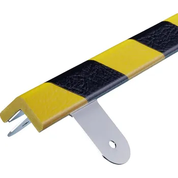 Stavební profil Nástěnný ochranný profil 7, černá / žlutá, 7,2 cm × 100 cm