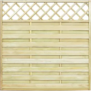 Plot Vidaxl Zahradní plotový dílec s treláží dřevo 180 x 180 cm