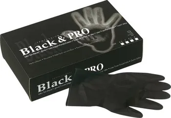 Příslušenství k barvení vlasů Sibel Black Pro latexové rukavice 20 ks