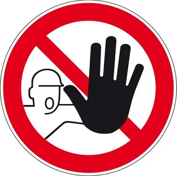 samolepka Podlahová značka – Zákaz vstupu, 30 cm, PE