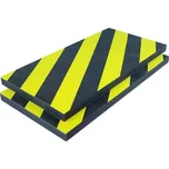 Samolepicí ochranný obdélník, černá / žlutá, 25 cm × 2,5 cm × 50 cm