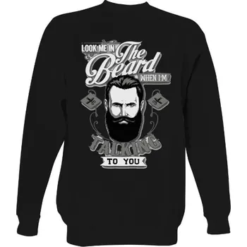 Pánská mikina Mikina bez kapuce Unisex s potiskem talking beard ramirez bez kapuce hip hop pánské