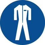 Podlahová značka – Použij ochranný oděv, 50 cm, PE