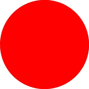 samolepka Podlahová značka červené kolečko, 10 cm