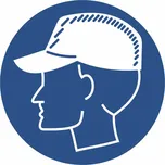 Podlahová značka – Použij pokrývku hlavy, 50 cm, PE