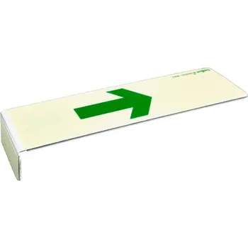 Kancelář Fotoluminiscenční profil na hranu schodu se šipkou nahoru