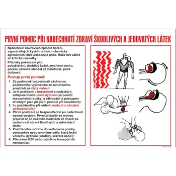 Lékárnička Značka První pomoc při nadechnutí zdraví škodlivých a ...