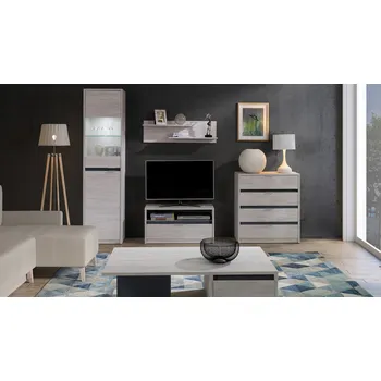 Obývací stěna GAB Obývací stěna - Devon 1 (Tmavý dub)