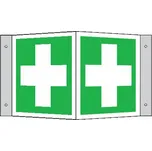 Tabulka úhlová – První pomoc, hliník, 15 × 15 cm