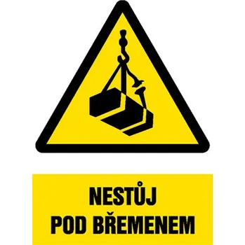 Značení Značka Nestůj pod břemenem