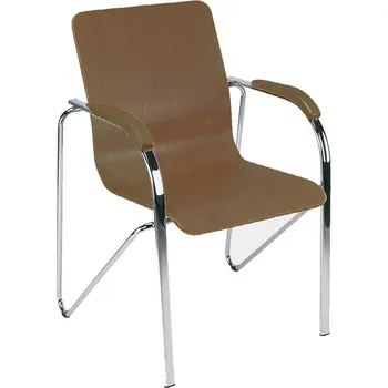 Jednací židle Konferenční křeslo SAMBA WOOD, ořech