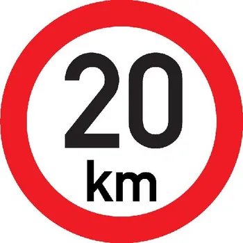 Značení Značka Označení nejvyšší povolené rychlosti 20 km