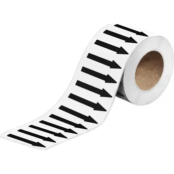 Lepicí páska Páska se šipkami, bílá/černá, 100 mm