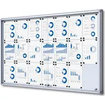 Interiérová protipožární hluboká vitrína 21xA4