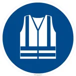 Podlahová značka – Používej reflexní vestu, 50 cm, PVC