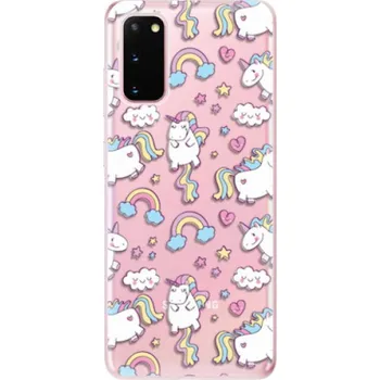 Pouzdro na mobilní telefon Odolné silikonové pouzdro iSaprio - Unicorn pattern 02 - Samsung Galaxy S20
