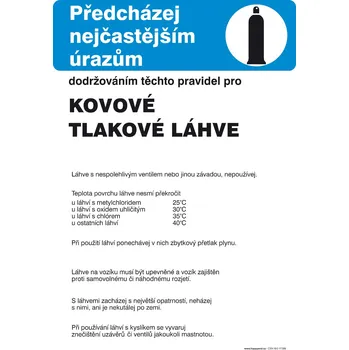 Značka Pravidla pro kovové tlakové láhve