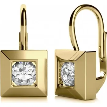 Šperk Couple, Náušnice Ima II ve žlutém zlatě se zirkony, 585-68-3-0202.0Z00.0.00.001.08